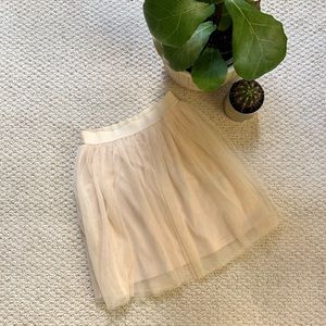 Lauren Conrad ivory tulle skirt